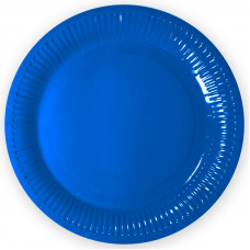 Тарелки однотонные, Синий, 9 дюймов, 1шт
