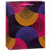 Пакет подарочный Волны (фиолетовый и фуше),  31*42*12 см
