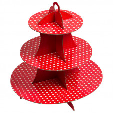Стойка для десертов, Точки, красный