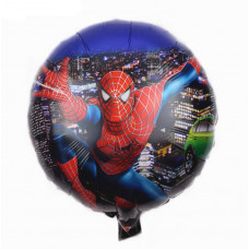 Шар (18''/46 см) Круг, Человек паук в прыжке, город