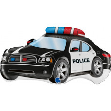 Шар (14''/36 см) Мини-фигура, Полицейская машина, 1 шт.