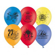 Шар с рисунком 12" 23 Февраля