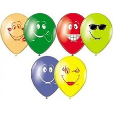 Шар с рисунком 12" Улыбка