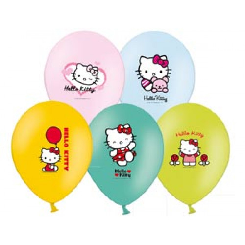 Шар с рисунком 14" Hello Kitty 3цв
