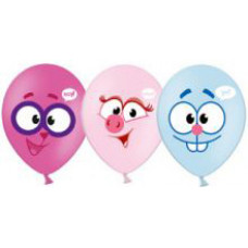 Шар с рисунком 14" Смешарики 4 цв