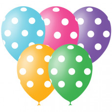 Шелкография пастель 12" Горошек