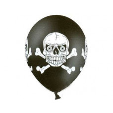 Шелкография пастель 14" Череп черн