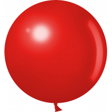 Шар (36''/91 см) Красный, пастель, 3 шт.