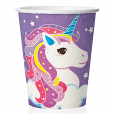 Стаканы (250 мл) Нежный единорог, Сиреневый, 6 шт.