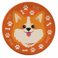 Тарелки (7''/18 см) Корги, 6 шт.