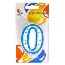Свеча Цифра 0 классика