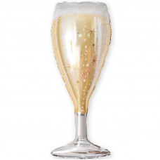 Шар (37''/94 см) Фигура, Фужер в звездах, 1 шт.