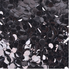 Конфетти фольга, Кружки, Черный, 50гр, 1см