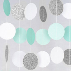 Подвеска Круги, Голубой микс, 200см