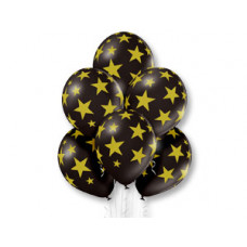 Шелкография металл 14" Звезды золот-090