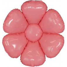 Шар с клапаном (17''/43 см) Мини-цветок, Ромашка, Розовый, 1 шт.