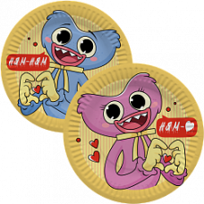 Тарелки (7''/18 см) Зубакисси и Зубабасси, 6 шт.