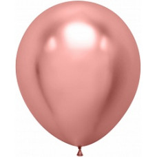Шар (18''/46 см) Розовое Золото, хром, 10 шт.