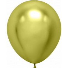 Шар (18''/46 см) Лайм, хром, 10 шт.