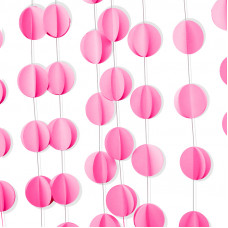 Подвеска Круги, Розовый, 200см