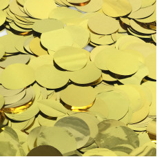 Конфетти фольга, Кружки, Золото, 50гр