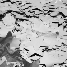 Конфетти фольга, Звезды, Серебро, 50гр