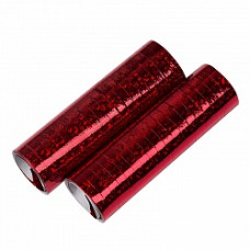 Серпантин красный голография 2шт.