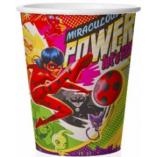 Стаканы (250 мл) Леди Баг и Супер-кот, Комиксы, 6 шт.