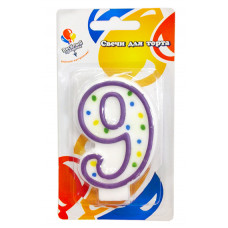 Свеча Цифра 9 классика