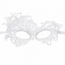 Маска кружевная, фигурная, Венеция, Белый, 16*24 см, 1 шт.
