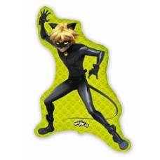 Шар (35''/89 см) Фигура, Супер-кот (Леди Баг), 1 шт.