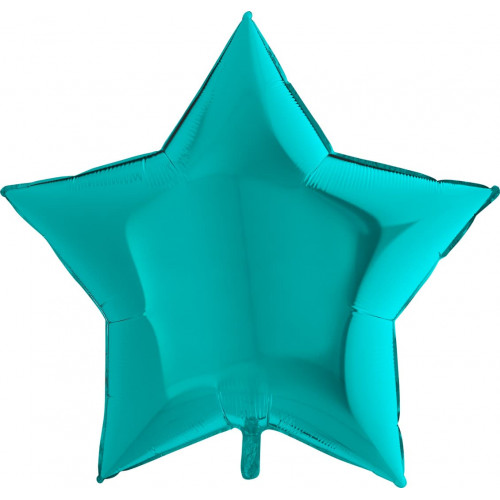 Фольгированный шар (36''/91 см) Звезда, Тиффани, 1 шт.