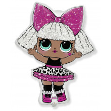 Шар (34''/86 см) Фигура, Кукла ЛОЛ (LOL), Роскошная Дива, 1 шт.