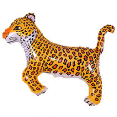 Шар (14''/36 см) Мини-фигура, Леопард, Черный