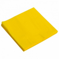 Салфетки однотонные, желтый, 32х32см