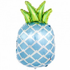 Шар (29''/74 см) Фигура, Ананас, Голубой, 1 шт.