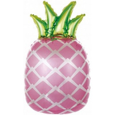 Шар (29''/74 см) Фигура, Ананас, Розовый, 1 шт.