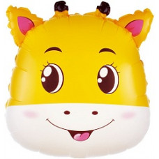 Шар (20''/51 см) Фигура, Голова, Маленький Жираф, 1 шт.