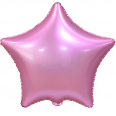 Шар (18''/46 см) Звезда, Розовый, Сатин Falali