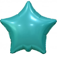 Шар (18''/46 см) Звезда, Бирюзовый, Сатин Falali