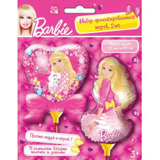 Шар с клапаном (11''/28 см) Мини-фигура, Барби, 2 шт.