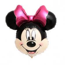 Шар (100/100 см) Фигура, Минни, Огромная голова.