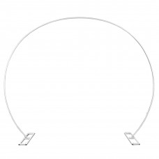 Круглая арка для шаров, металл, 2,4*2,9 м, Белый, 1 шт.