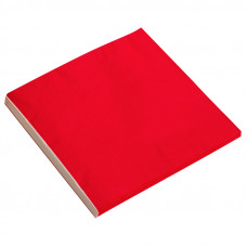 Салфетки однотонные, красный, 32х32см, 20шт