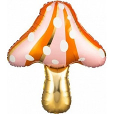 Шар (29''/74 см) Фигура, Гриб Мухомор, Розовый, 1 шт.