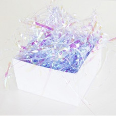 Наполнитель для коробок Мерцающие феттучини, ПЭТ, Сиреневый, 30 г.