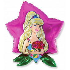 Шар (34''/86 см) Фигура, Цветок, Фуше