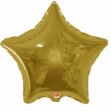 Шар (18''/46 см) Звезда, Золото