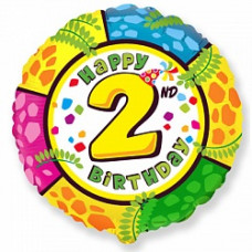 Шар (18''/46 см) Цифра, 2