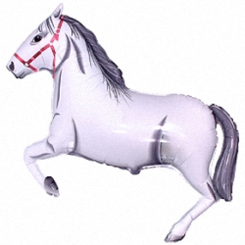 Шар (41''/104 см) Фигура, Лошадь, Белый